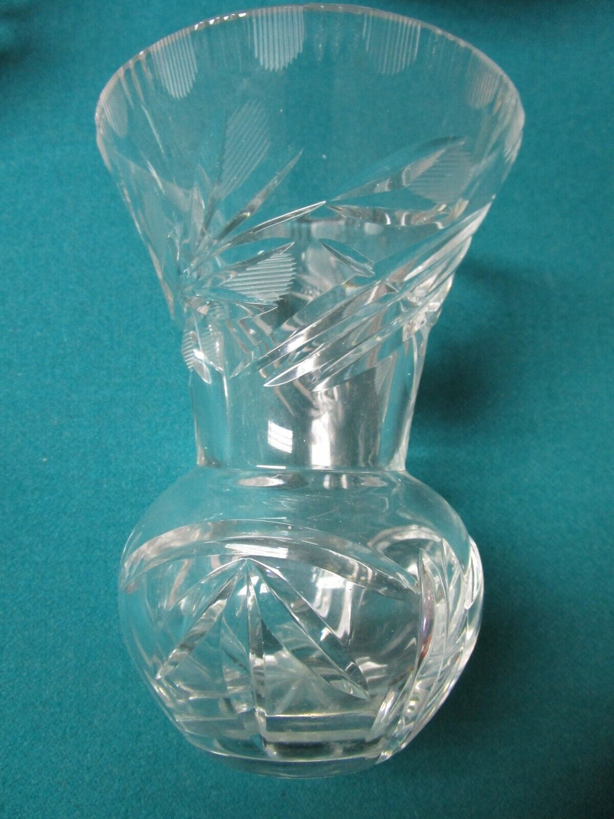 VICTORIAN GLASS FLOWER FROG VASE CRYSTAL CUT MUSTARD CONTAINER TRINKET BOX  PICK