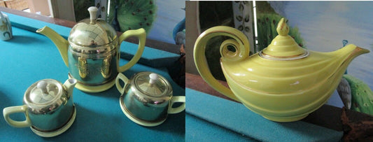 Hall Gold 3 Pcs Set Cozy Warmer Cover/Aladdin Yellow Teapot Orig Pick 1 [Tp11]
