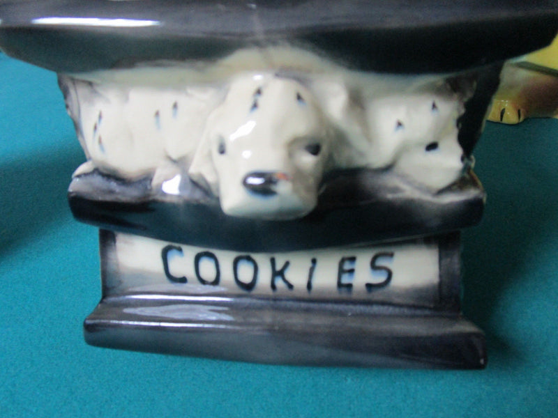 Vintage "Mccoy" Dalmatians In Rocking Chair 12" Cookie Jar