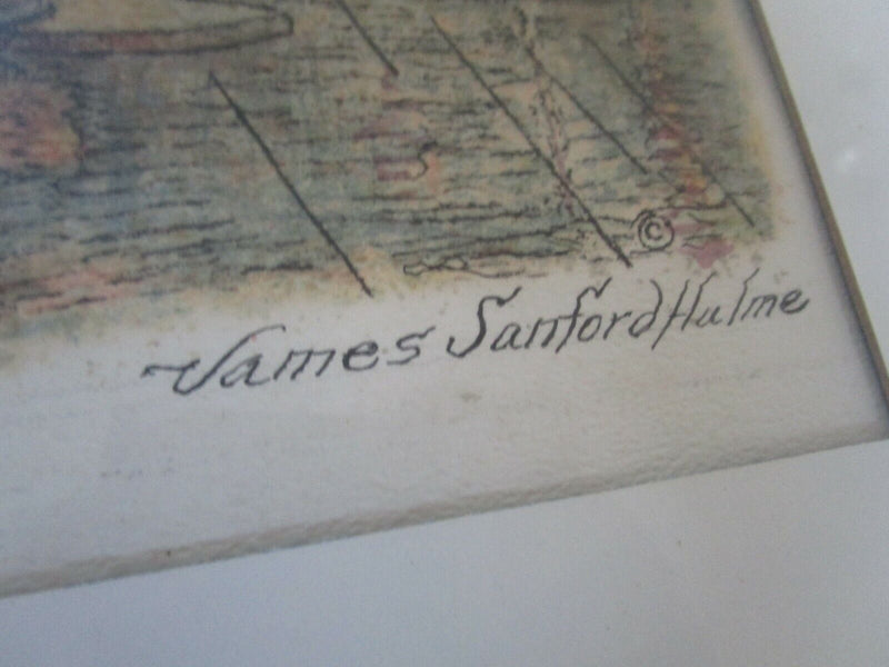 James Sanford Hulme  NY SERYGRAPH BROOKLYN BRIDGE - WASHINGTON SQUARE PICK1