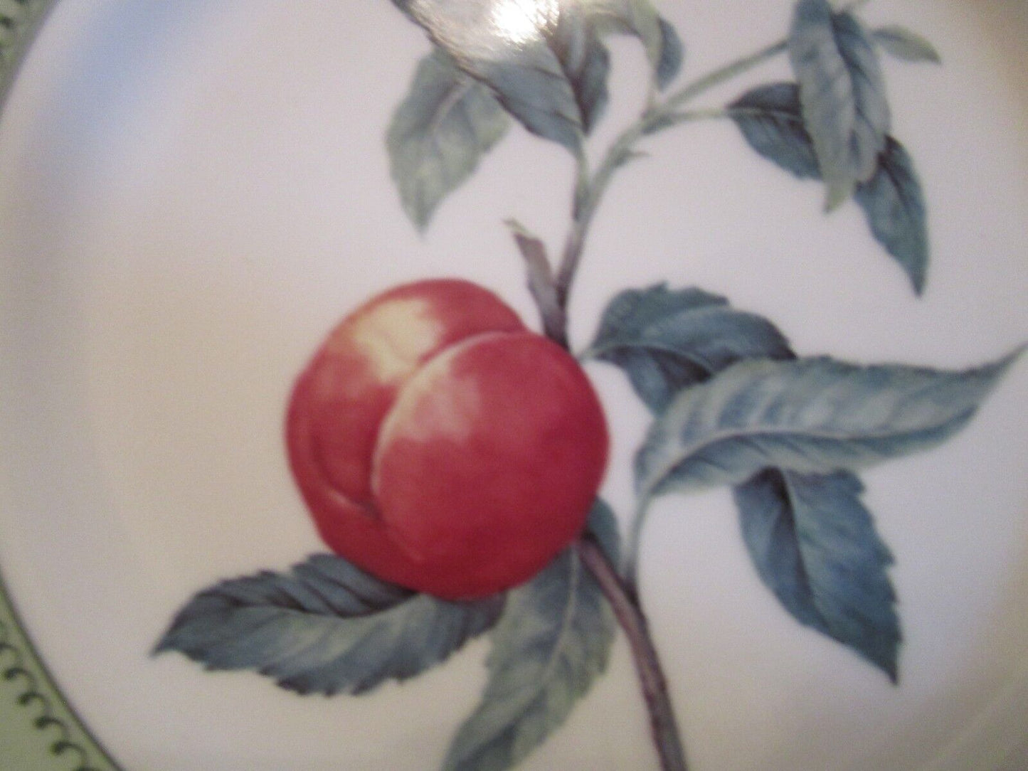 ANDREA BY SADEK 2 SALAD PLATES WINTERTHUR FRUITS 8 1/4"  [*a4-L]