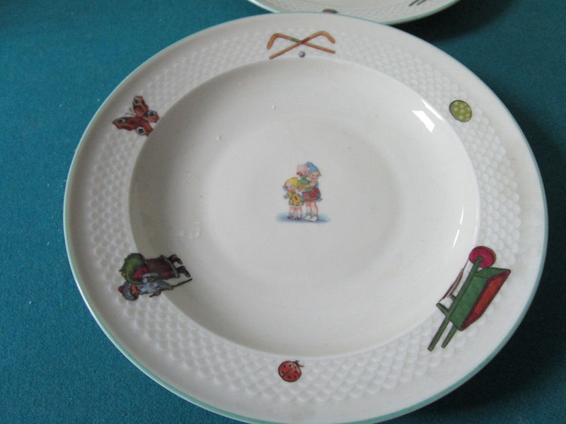 THOMAS BAVARIA CHILD CHINA SET 4 PCS SETTING CUP SAUCER PLATE [*81H]