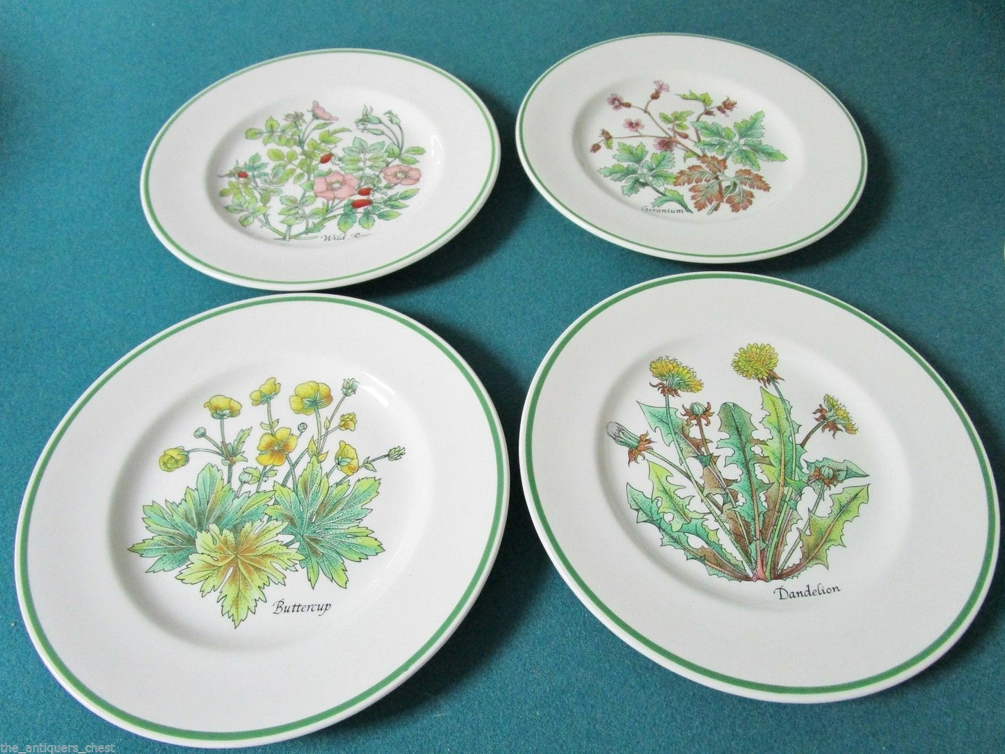 TIFFANY & CO JOHNSON BROS -MENAGERIE-  -WILD FLOWERS- SALAD PLATES ORIGIN PICK 1