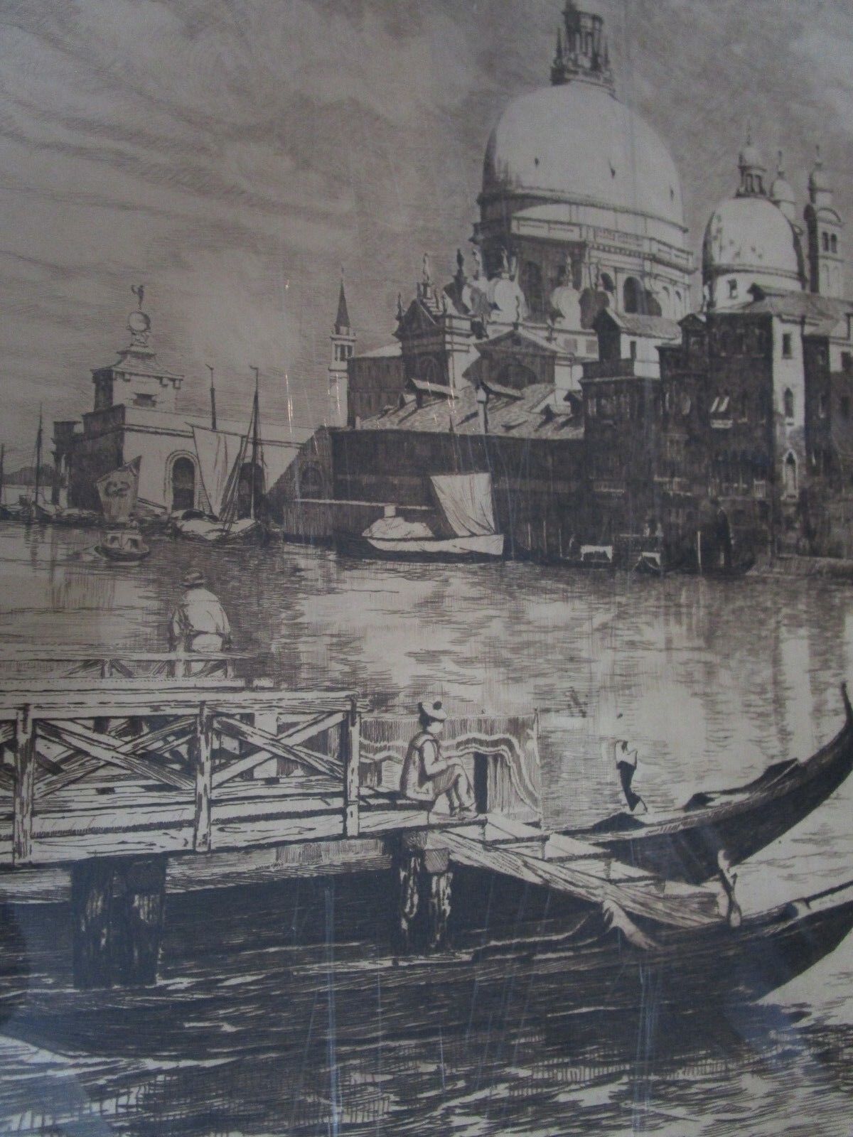 WILLIAM SCOTT LITHOGRAPH "LA SALUTE VENEZIA" ARTIST PROOF SIGNED IN PENCIL