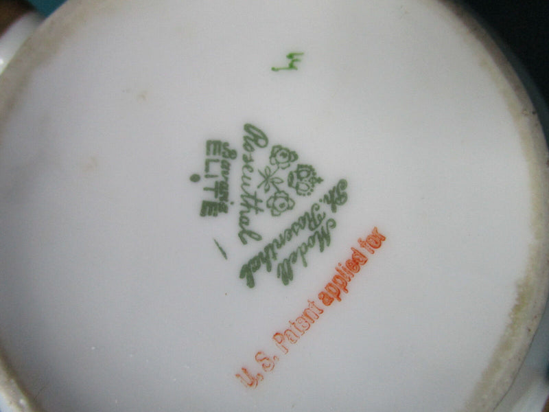 Rosenthal Germany 1930s Bavaria China Floral Urn Pattern Covered Sugar Orig****