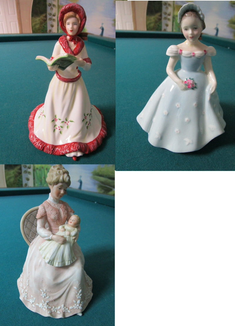 Royal Doulton - Enesco- Figurines Mother's Love, Bridesmaid, 8th Day Christmas