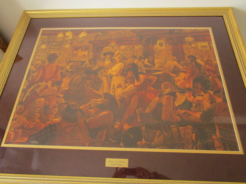 Arnold Friberg Winners & Losers Signed Framed Print Limited Edition Matted