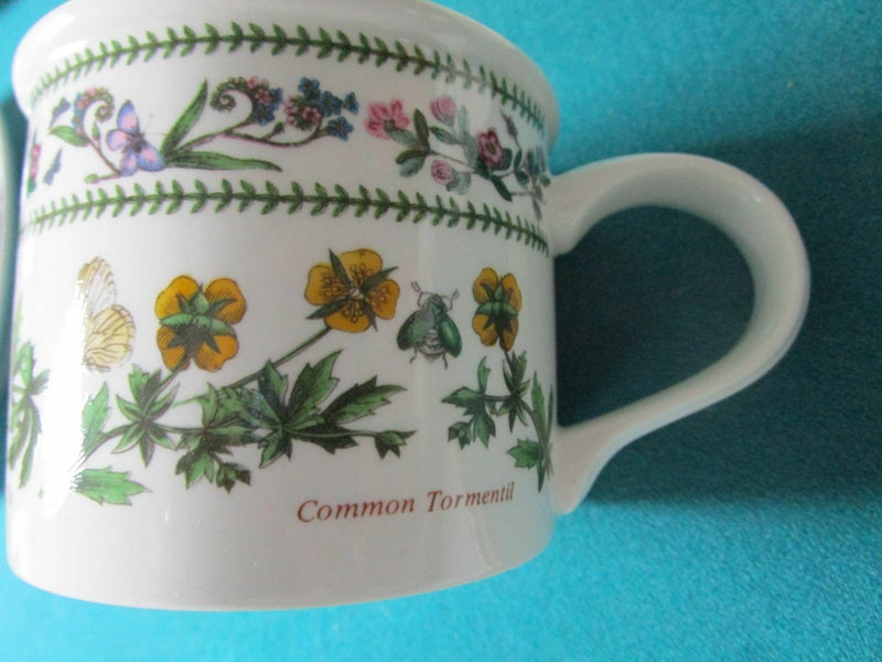 Portmeirion England Cup Saucer  Trio Botanical Flowers Herbs Pick1 [120b]