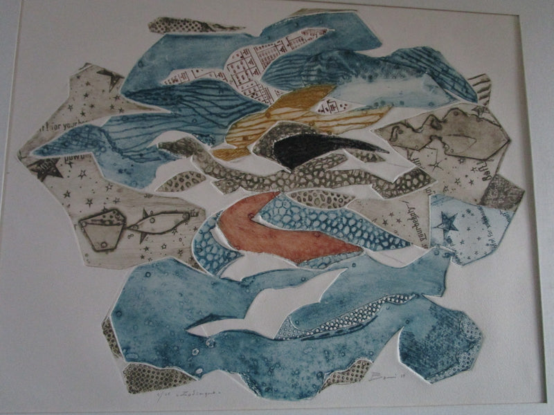 PAOLO BONI MIXED MEDIA LITHOGRAPH LIMITED 4/65 "ZODIAQUE"