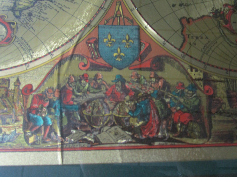 GOLDEN MAP OLD WORLD IN GOLD PAPER FRAMED