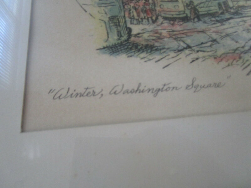 James Sanford Hulme  NY SERYGRAPH BROOKLYN BRIDGE - WASHINGTON SQUARE PICK1