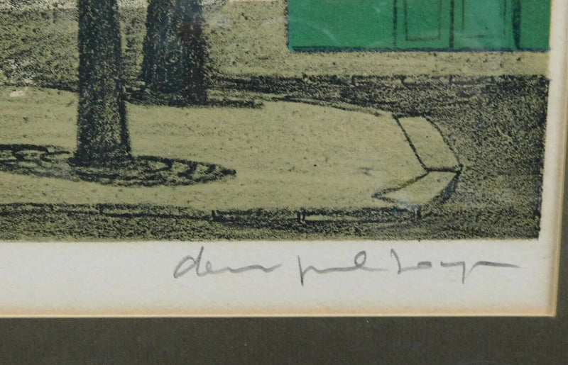 Framed lithograph by Denis Paul Noyer (French 1940-) STREET SCENES PICK1