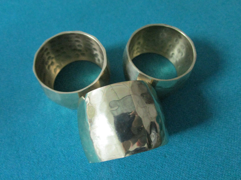 Napkin Rings Floral Metals Beads Brass Silk Pick One Set