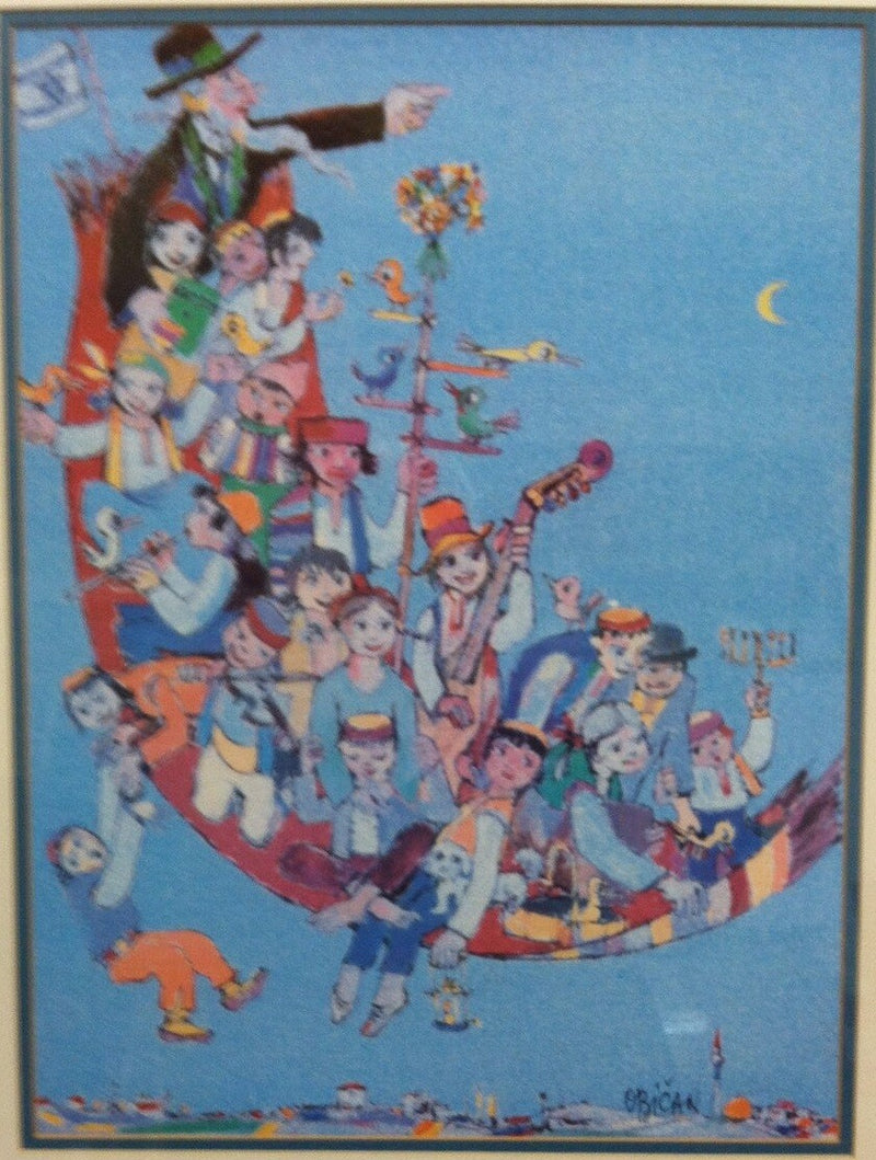 Jovan Obican,  (1918 - 1986) JEWISH INGATHERING  AND HAPPY FAMILY CHORUS PICK 1