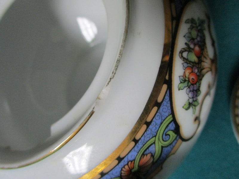 Rosenthal Germany 1930s Bavaria China Floral Urn Pattern Covered Sugar Orig****