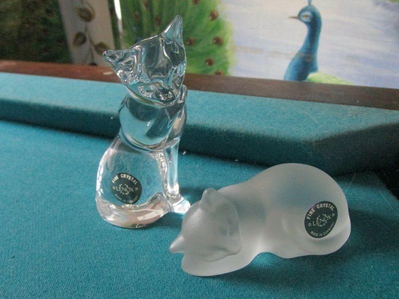Lenox Jewel Crystal Cats Preen & Serene,Playtime, Lladro Fenton Jo Lynch Pick1^^
