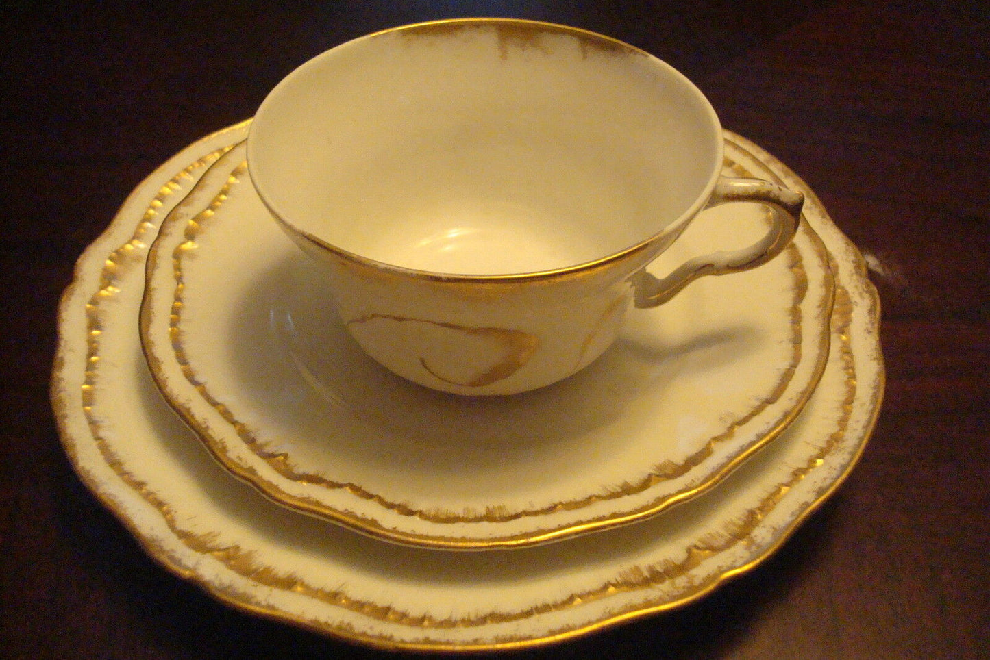 Theodore Haviland, Limoges, France TRIO, dessert plate, cup and saucer [92]