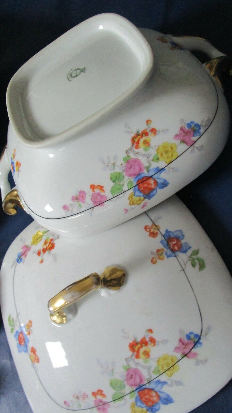 Union Czechoslovakia Oval Bowl Tureen Vegetable Pick 1