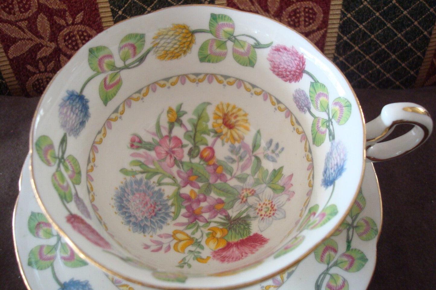 Adderley, England, Sweetmeadow Pattern, cup and saucer, ORIGINAL [94]