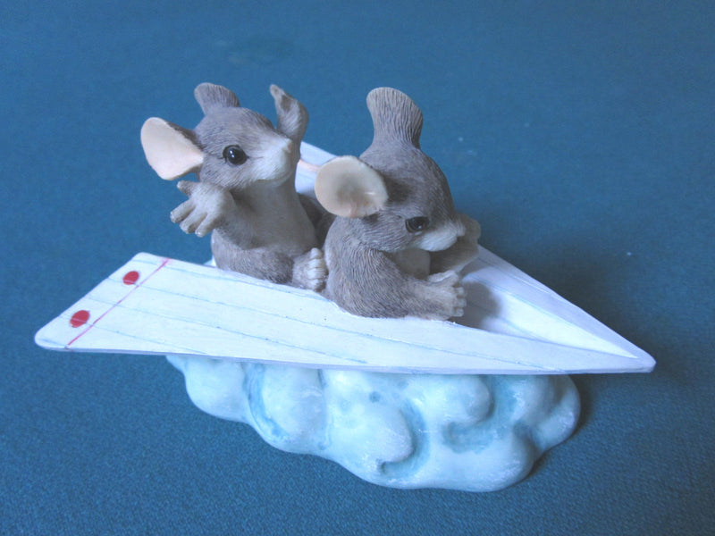 Fitz And Floyd Charming Tails "Just Plane Friends" Inspirational Friendship