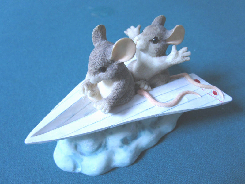 Fitz And Floyd Charming Tails "Just Plane Friends" Inspirational Friendship