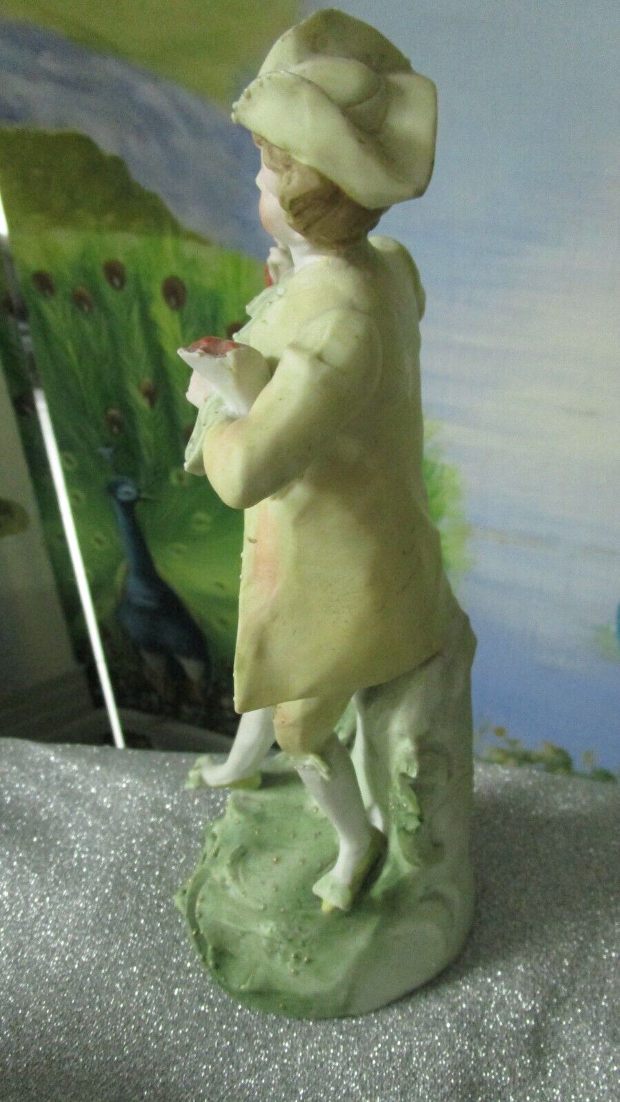 ANTIQUE BISQUE FIGURINE GERMAN GENTLEMAN 11 1/2"