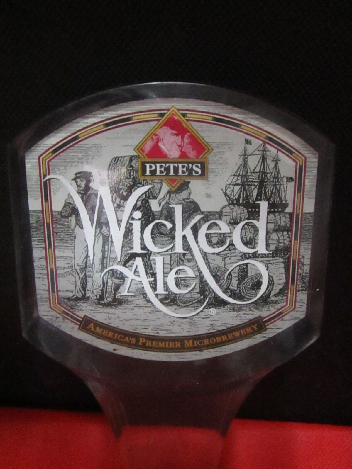 Pete's Wicked Ale tap handle 7 1/2"