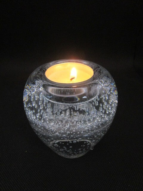 Royal Limited Crystal BUBBLE CONTROLLED CANDLE HOLDER VOTIVE 3 1/4 X 3"