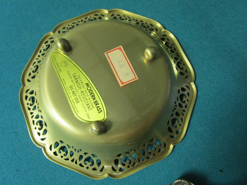 Golden Dish Brass Spoon Server 6" Spoon 7"