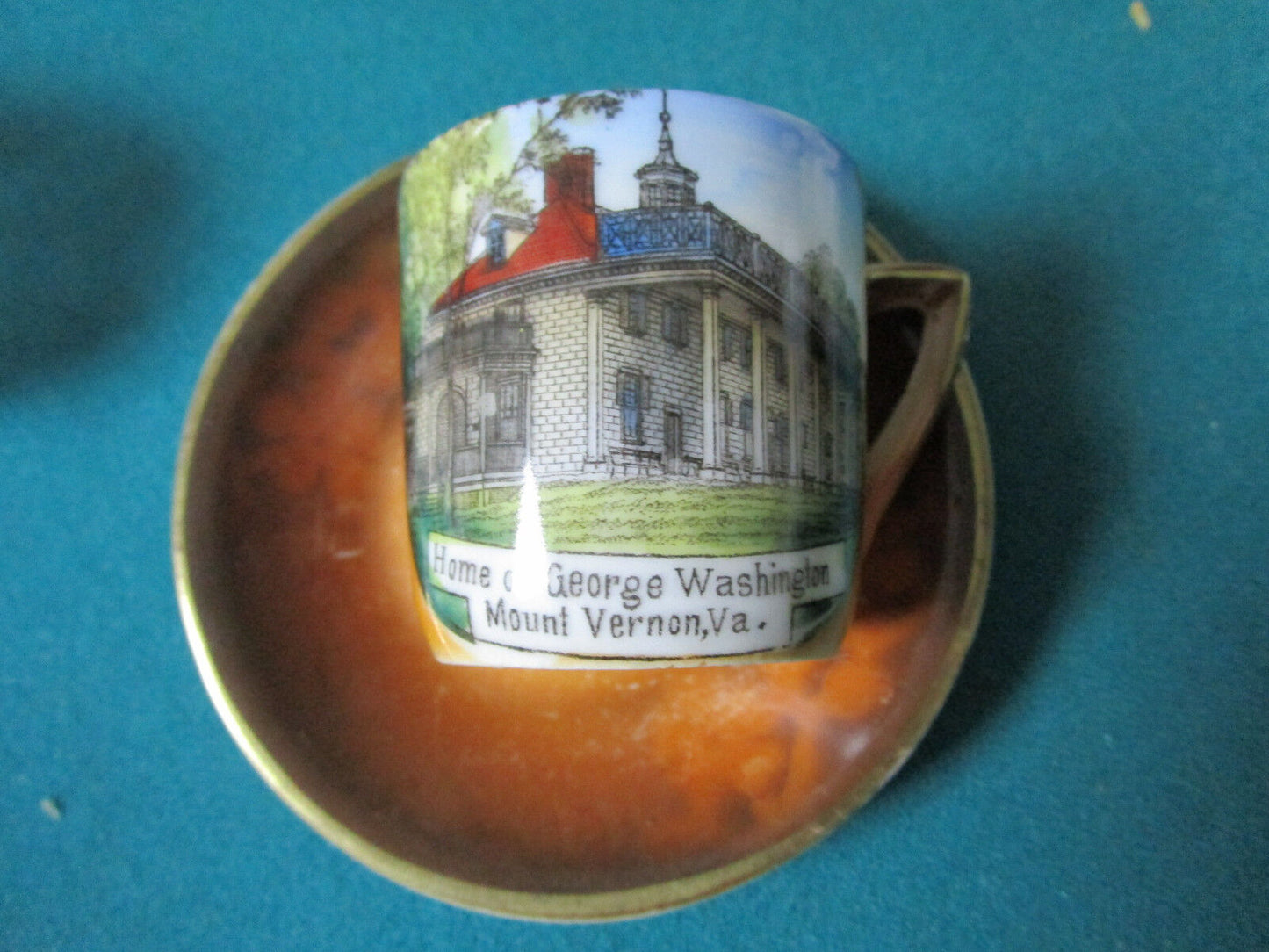 Altenburg Germany souvenir coffee cup & saucer "Home of George Washington"[86]