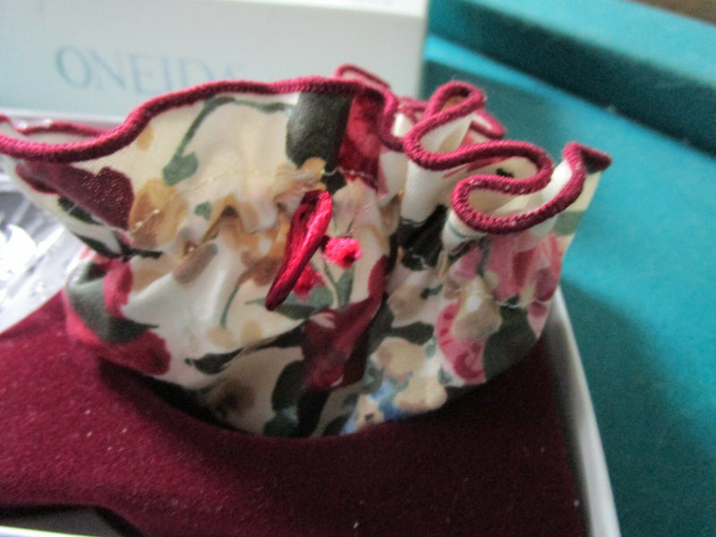 Oneida Crystal Vanity Ring Holder And Jewelry Pouch New Original^^