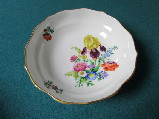 VINTAGE MEISSEN GERMANY BOWL/VANITY DISH BOUQUET 2 X 6" ORIGINAL