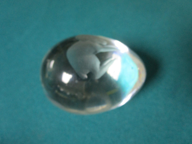 Crystal Egg Paperweight Ram 3" PPWA