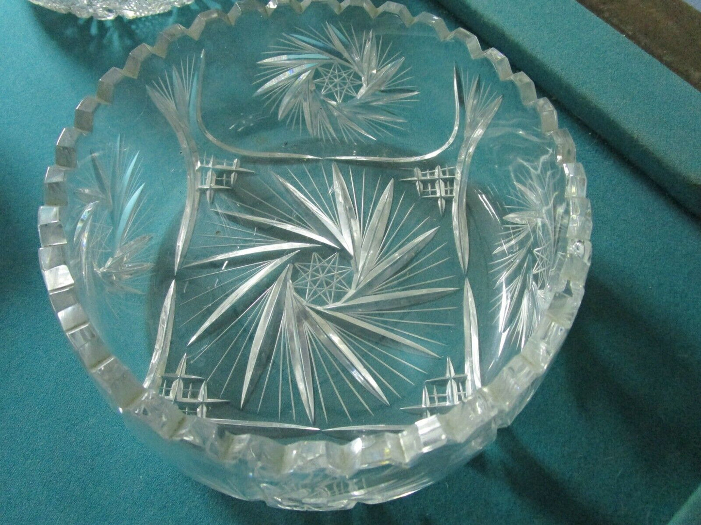 AMERICAN BRILLIANT CRYSTAL CUT BOWLS PICK 1