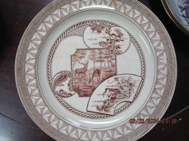 ANTIQUE WARWICK ENGLAND AESTHETIC COLLECTOR PLATE 10.25" ^^