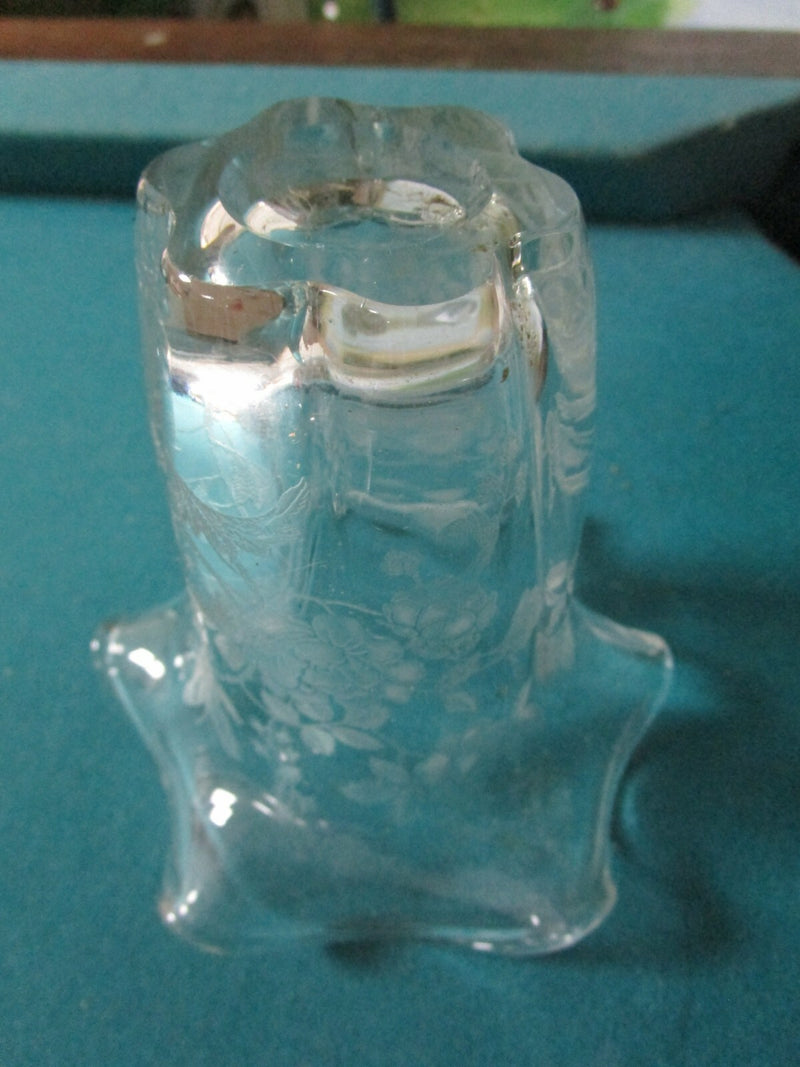 ELEGANT GLASS HEISEY FOOTED DISH /TIFFIN RUFFLED BORDER VASE PICK 1