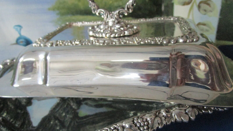 SILVERPLATE COVERED DISH  SQUARE /JAMES DIXON & SONS SHEFFIELD COFFEE POT PICK1