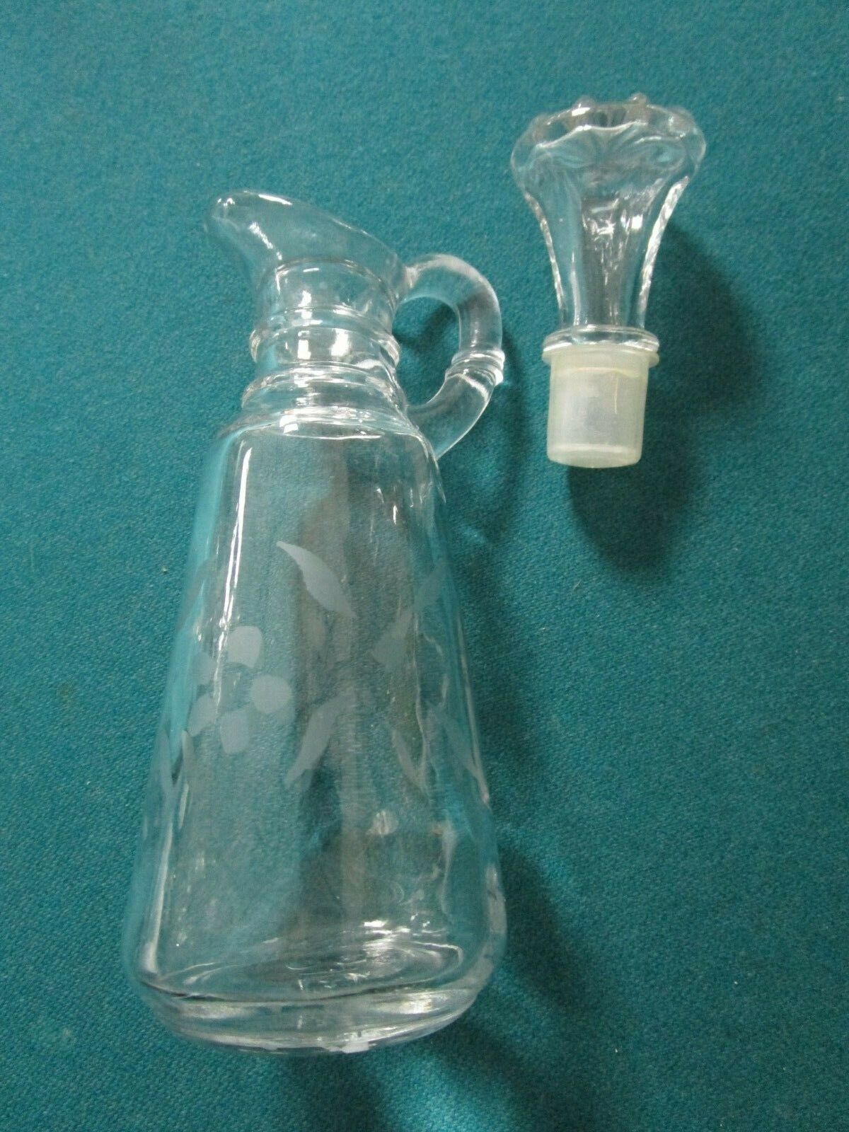 VICTORIAN GLASS SILVER OVERLAY CANDLEHOLDER, STERLING VASE, CRUET APOTHECARY PIC