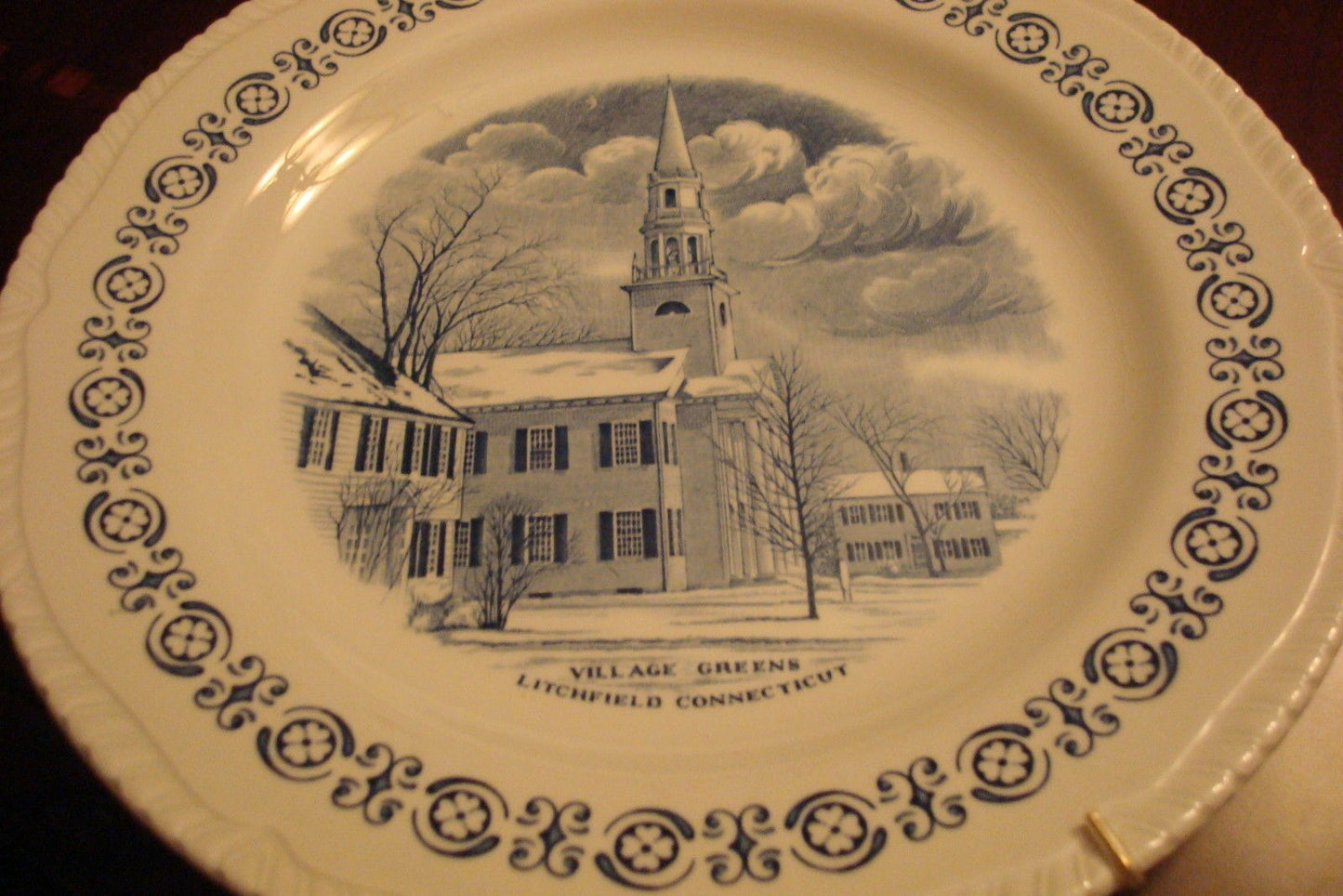 Village Greens Plymouth Paul Revere Mt Washington Blue Plates Pick1 [bp36]