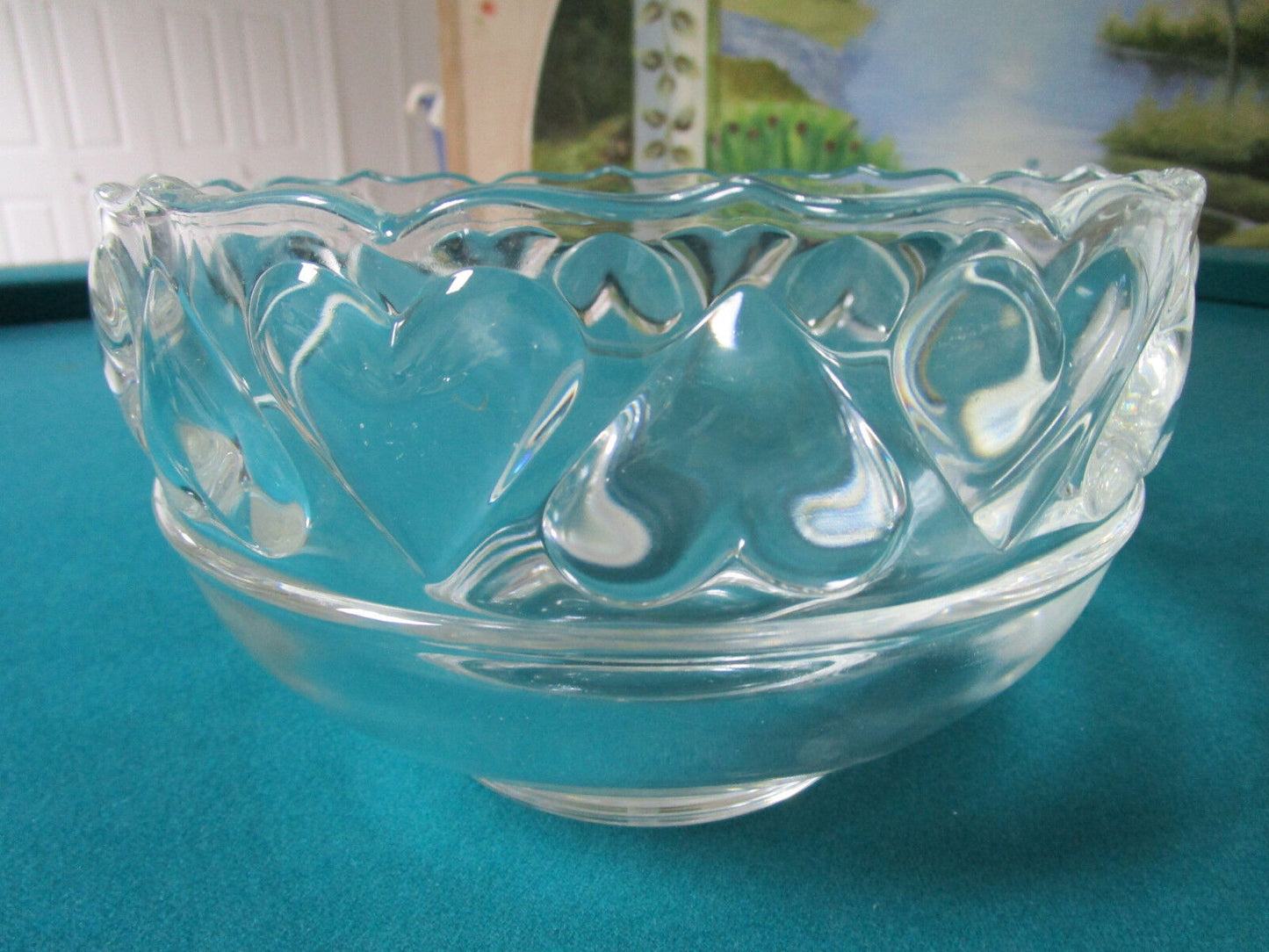 Tiffany & Co. crystal BOWL 5 X 8, IN ORIGINAL BOX, SOME WEAR TO BOX, NEW, NIB