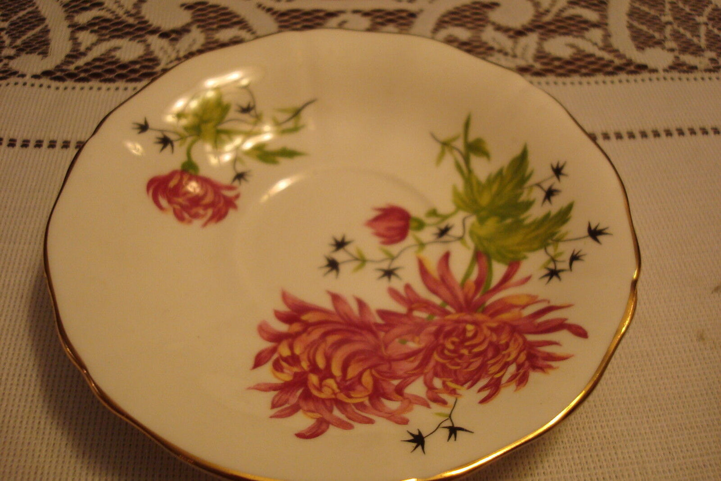 Adderley made in England TEA TIME cup and saucer decorated with Dandalions [80h]