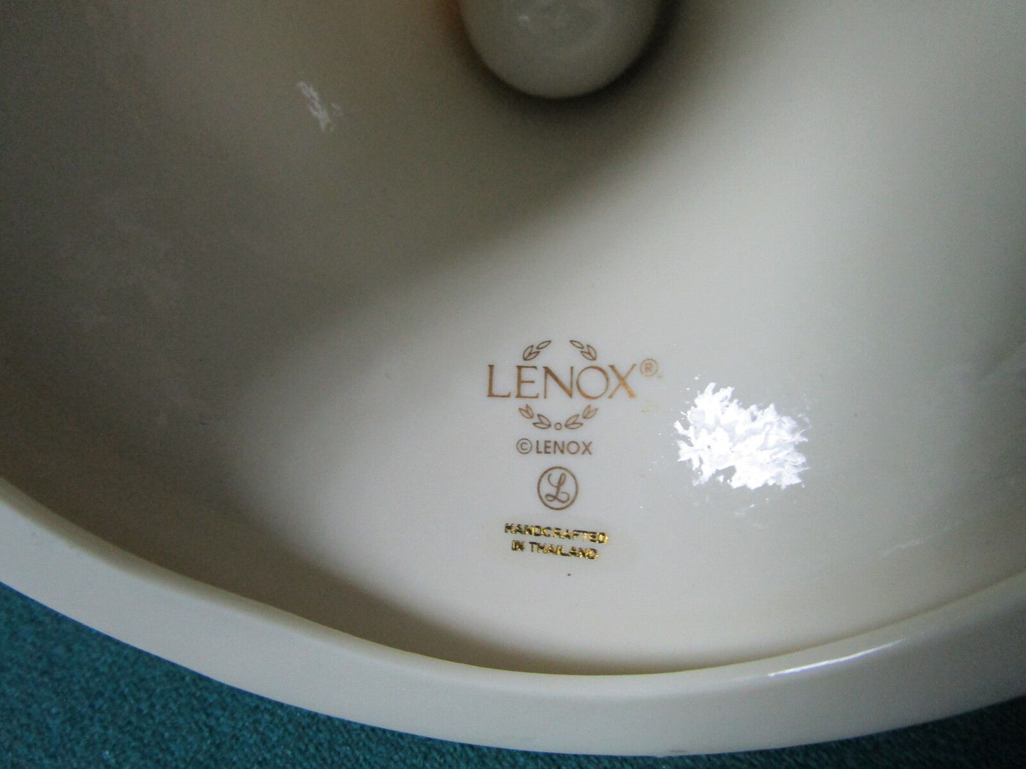 VINTAGE LENOX TREE PIECES TRAY BOWL CANDI DISH 3 LEAVES AND CANDLEHOLDERS