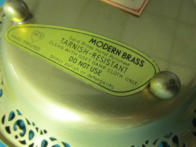 Golden Dish Brass Spoon Server 6" Spoon 7"