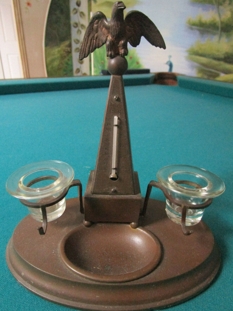 BRASS IRON CHINESE INKWELL, COLEBROOKDALE IRON, CRICKET FIGURINE PICK ONE