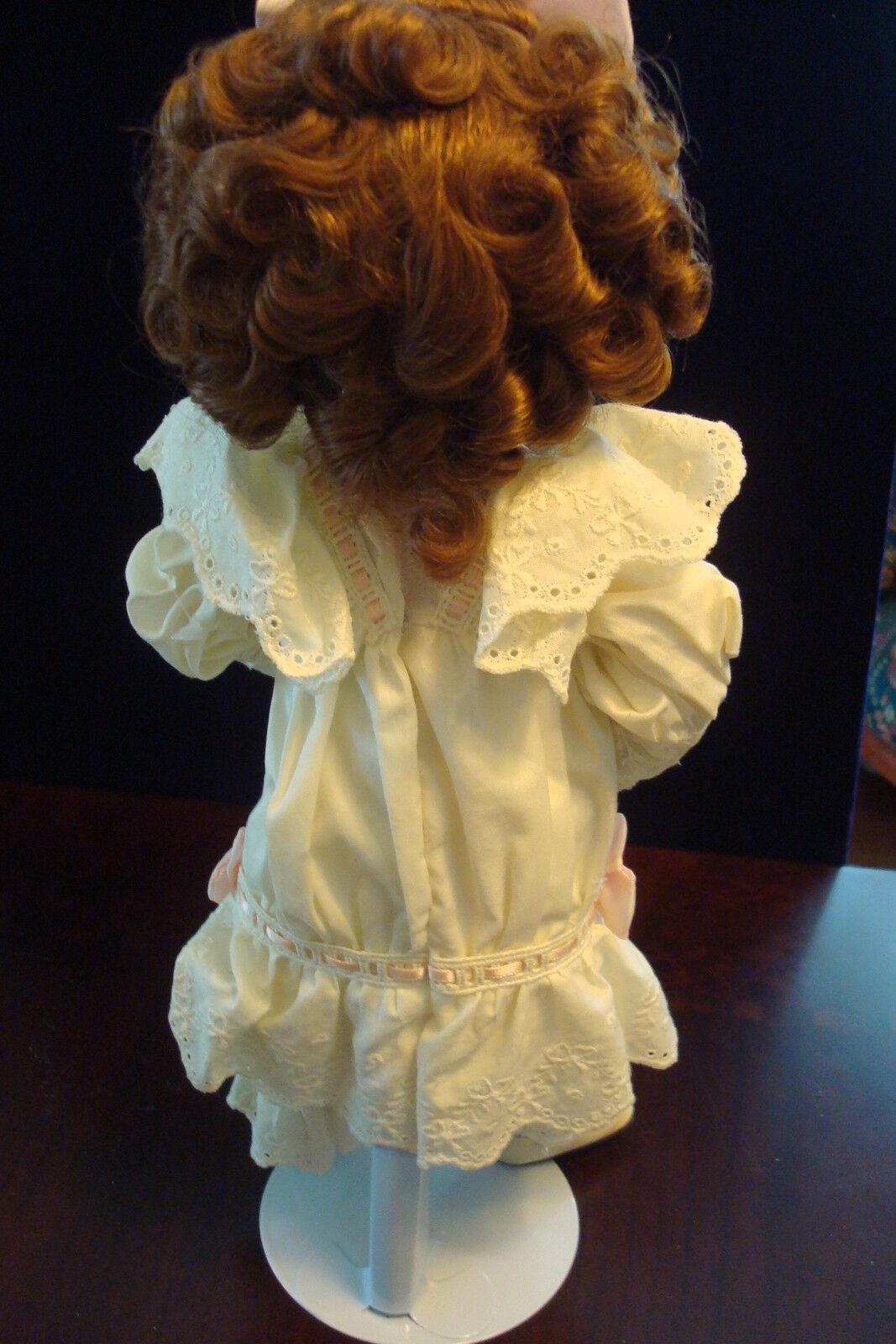 "Little Girl with a Curl" made by Ashton Drake, new original stand included