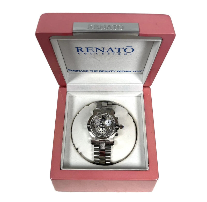 Renato Wilde Beast Diamond Chronograph Watch Beauty Collection 400 Natural Cut