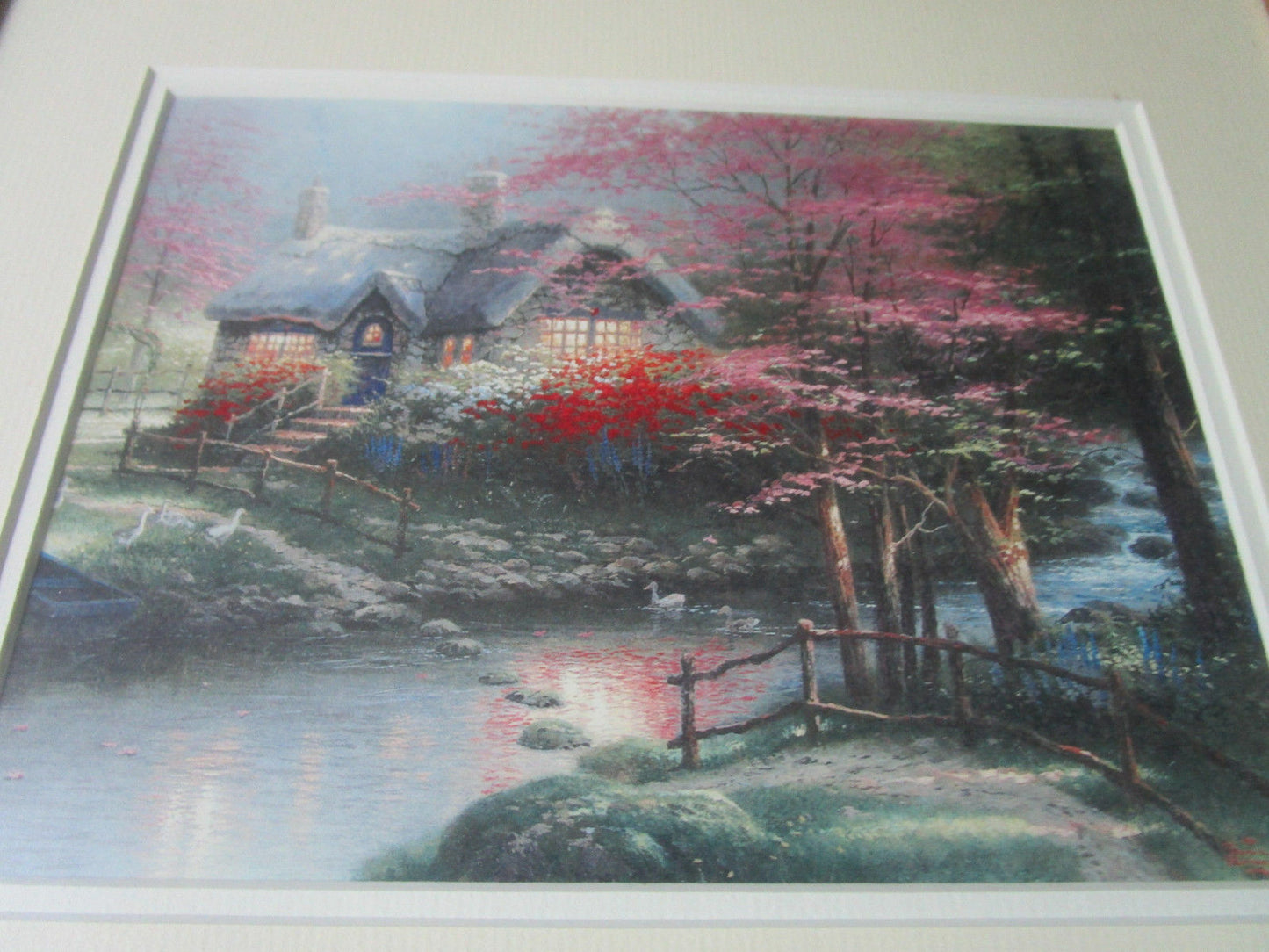 THOMAS KINKADE BOOKPLATES "STEPPING STONE COTTAGE" & "A HOLIDAY GATHERING" PICK