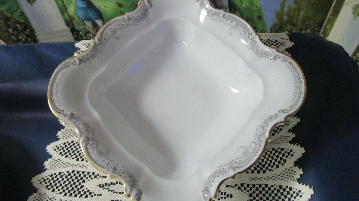 HUTSCHENREUTHER SYLVIA gold/ platinum BOWLS  OVAL ROUND  TRAYS GRAVY BOAT PICK 1