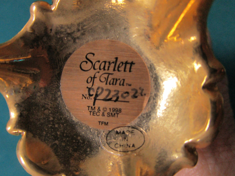 Franklin Mint Egg Carved Scarlett Of Tara 5"