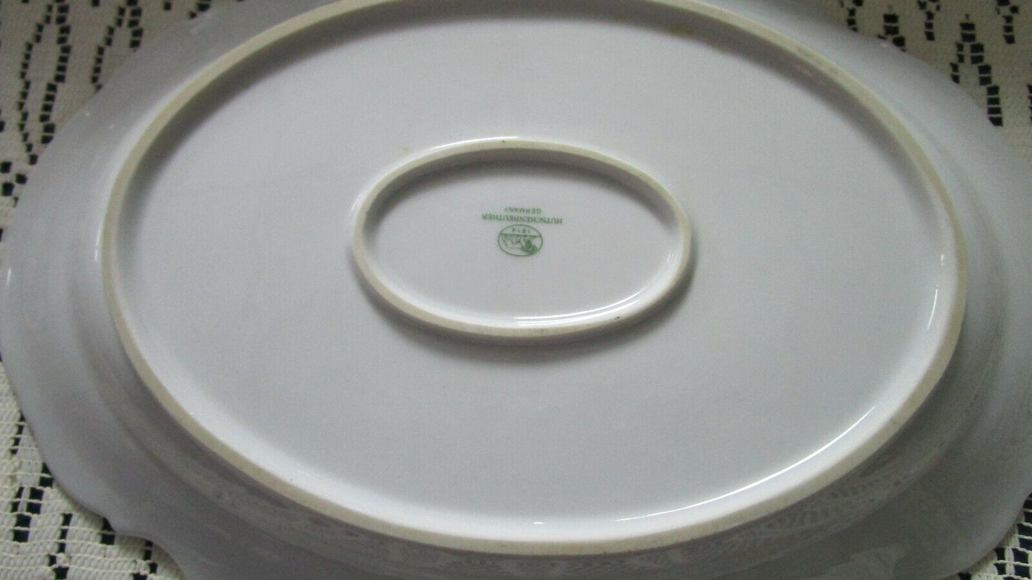 HUTSCHENREUTHER SYLVIA gold/ platinum BOWLS  OVAL ROUND  TRAYS GRAVY BOAT PICK 1